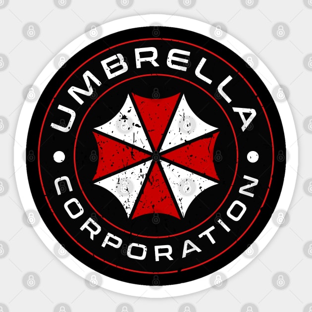 Umbrella Corp. Sticker Decals (2-Pack) – Self-Adhesive, Multicolor – Resident Evil Fan Merch